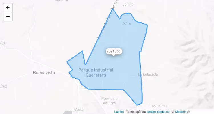 ¿Qué colonia es el CP 45645?