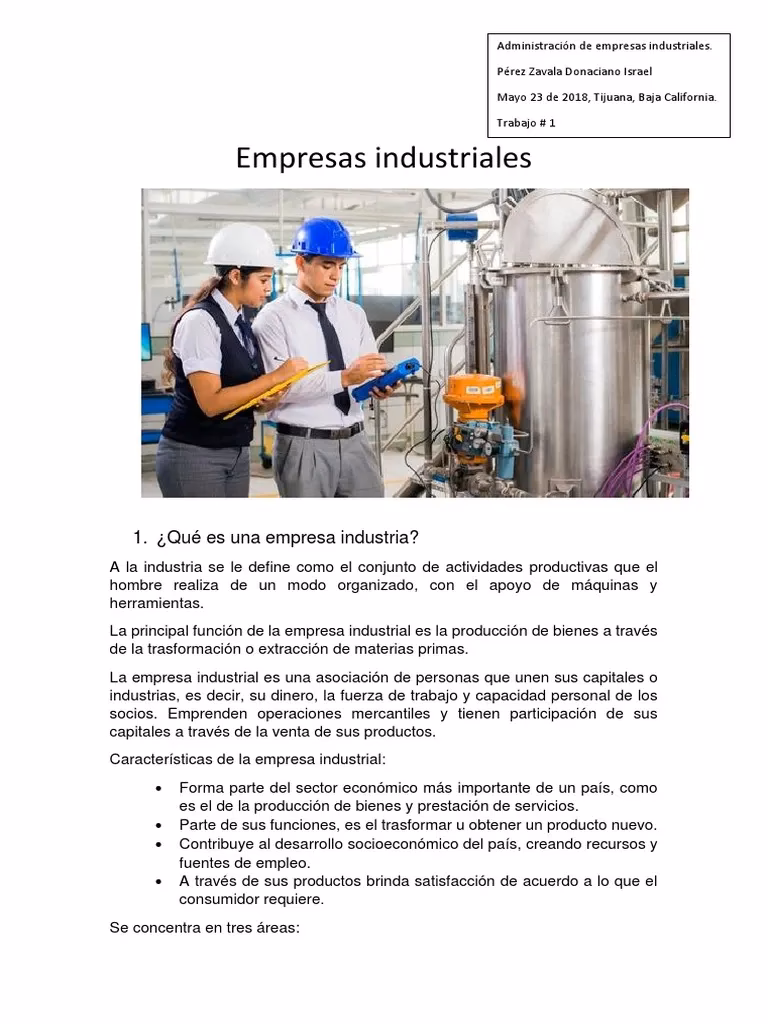 ¿Qué son las fábricas o industrias?