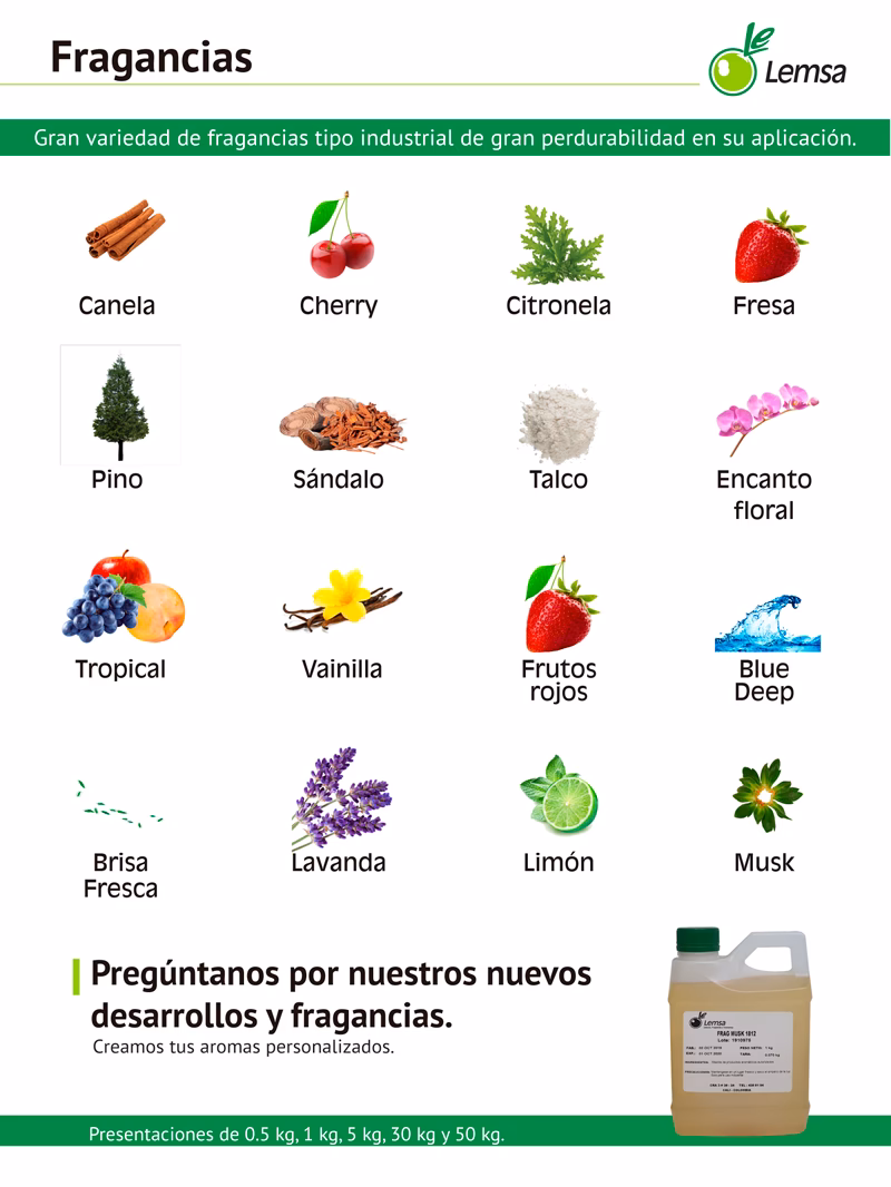 ¿Qué son las fragancias industriales?