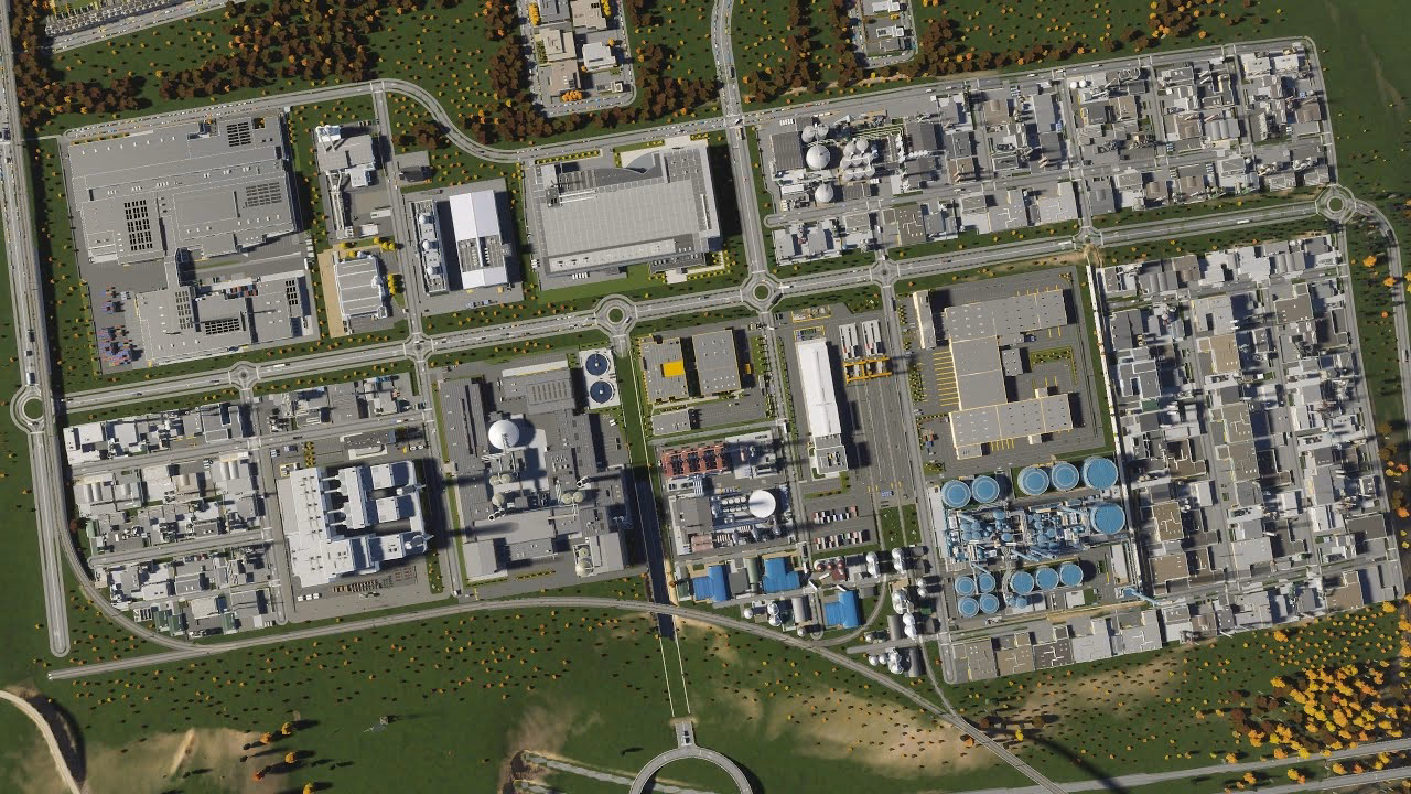 What is an example of an industrial region?