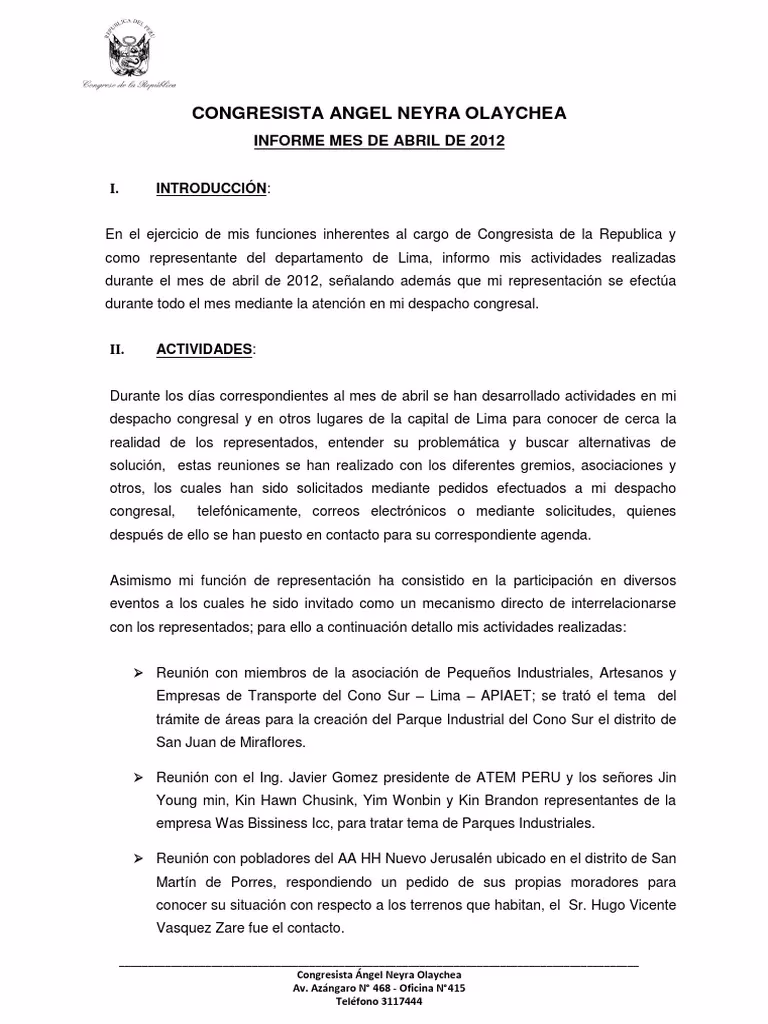 ¿Qué es un informe industrial?